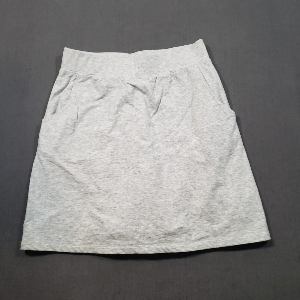 D&Co Essentials Skort Womens XS Gray Cotton Blend Athletic Casual Pockets